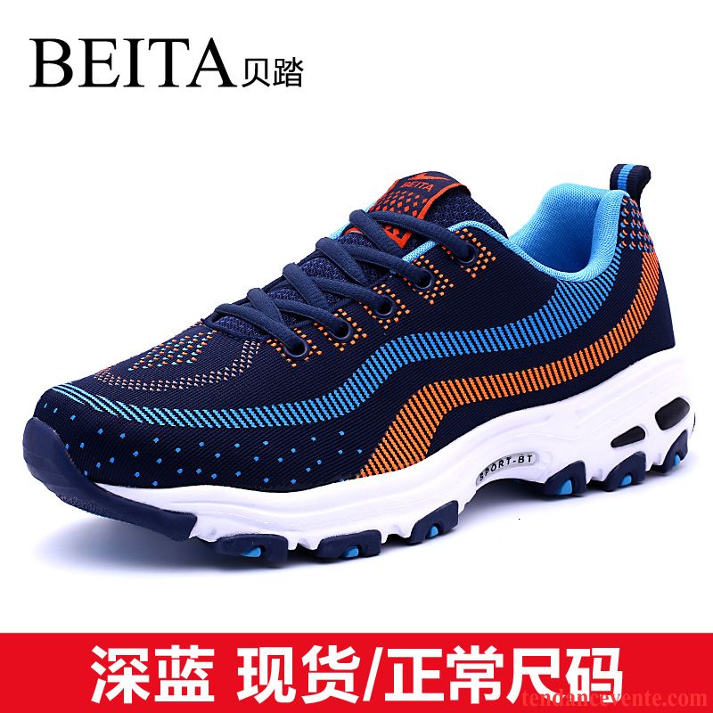 Chaussures De Running En Ligne Homme Tendance Chaussures De Course Décontractée Net Respirant Sport Été Ligne Volante Pas Cher