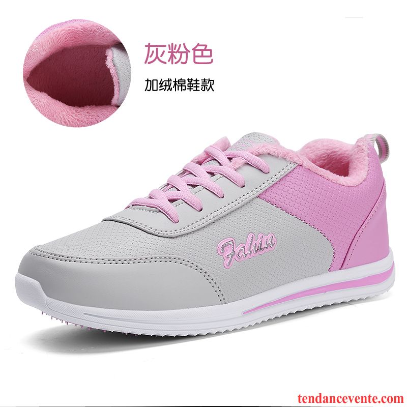 Chaussures De Running Femme Soldes Mode Chaussures De Course Sport Tous Les Assortis Printemps Femme Derbies Plates Étudiant Décontractée Mauve