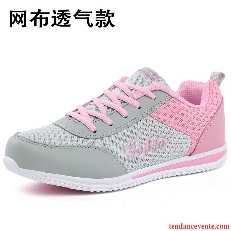 Chaussures De Running Femme Soldes Mode Chaussures De Course Sport Tous Les Assortis Printemps Femme Derbies Plates Étudiant Décontractée Mauve