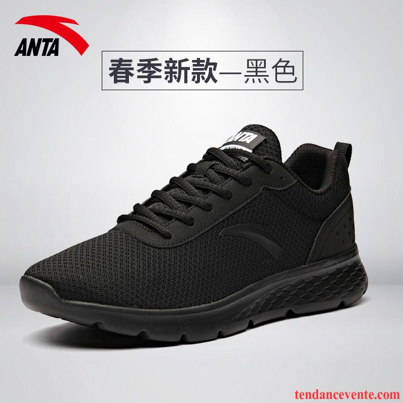 Chaussures De Running Homme Été Authentique Sport Chaussures De Course Décontractée Printemps Noir