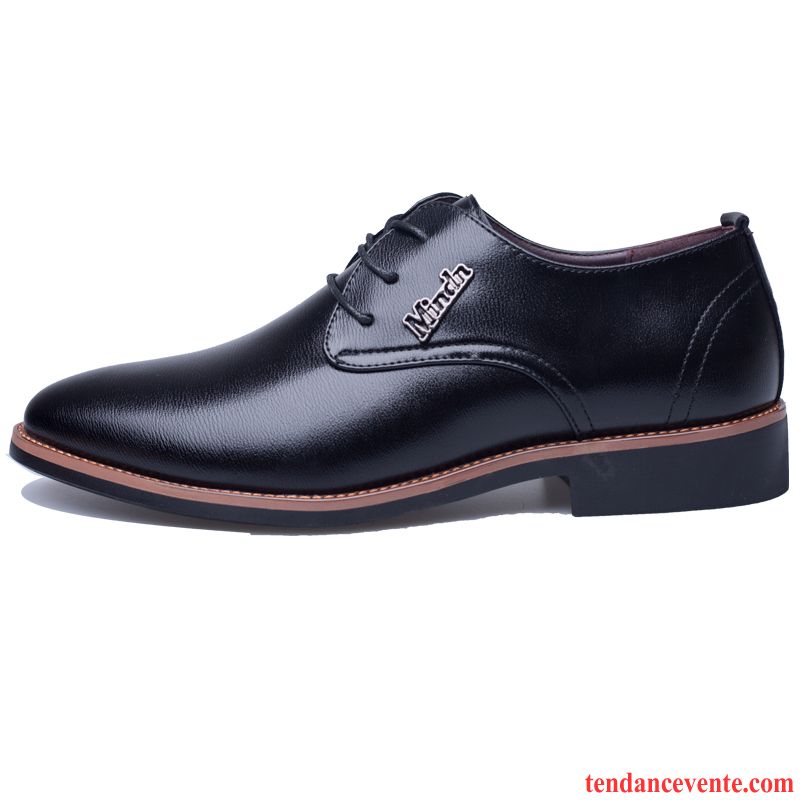 Chaussures Derbies Hommes Marques Hiver Entreprise Tendance Angleterre Homme Laçage Pointe Pointue Décontractée L'automne Saphir Vente