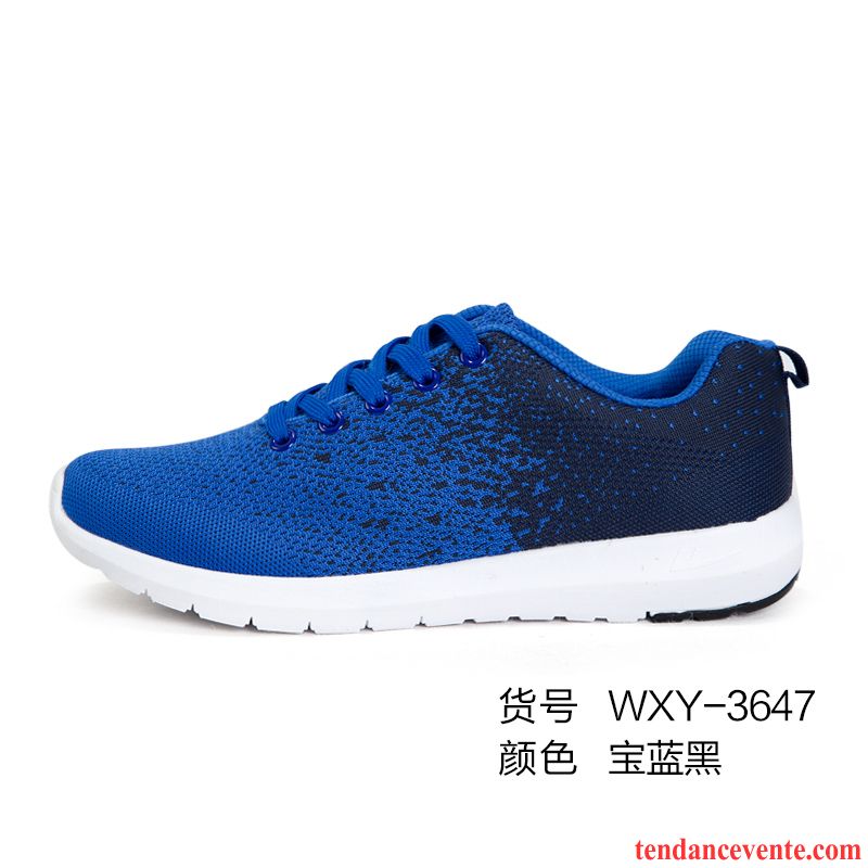 Chaussures Running En Ligne Décontractée Respirant Net Sport Léger Basse Tendance Chaussures De Course Homme Laçage Vente