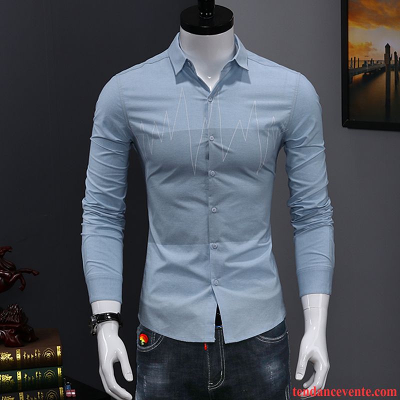 Chemise En Jean Noir Tendance Carreaux Chemise Longues Homme Blanc Décontractée Vert Beau Slim Jeunesse L'automne Chocolat