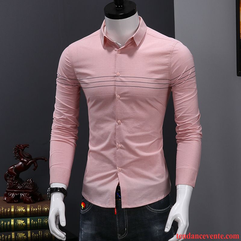 Chemise En Jean Noir Tendance Carreaux Chemise Longues Homme Blanc Décontractée Vert Beau Slim Jeunesse L'automne Chocolat