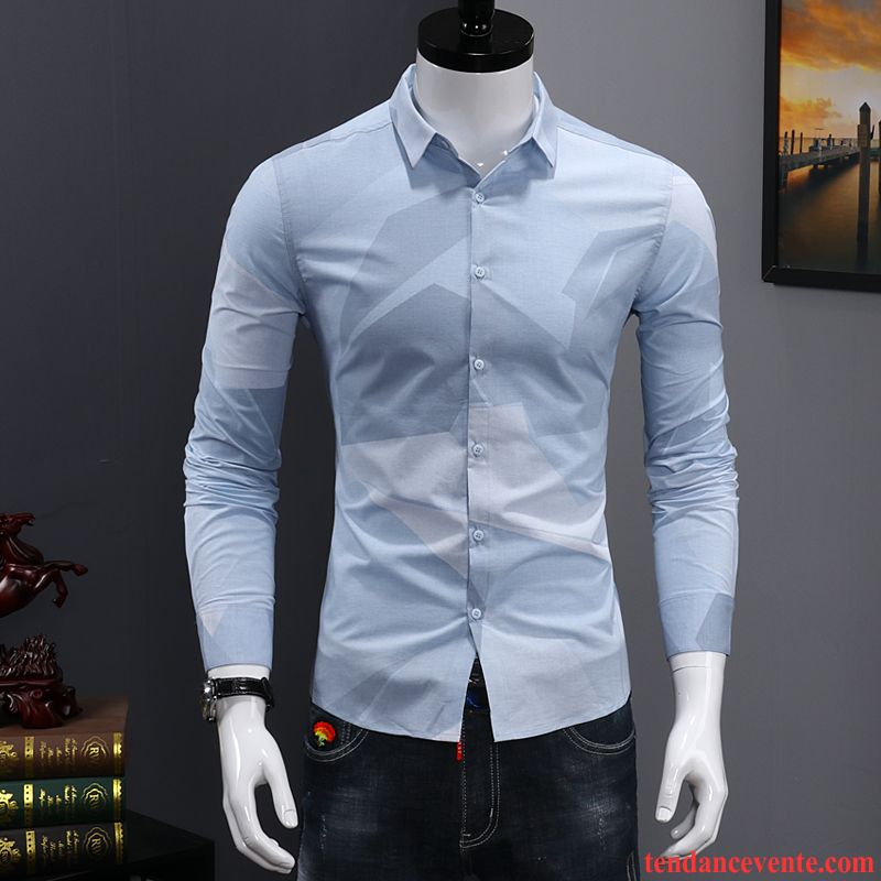 Chemise En Jean Noir Tendance Carreaux Chemise Longues Homme Blanc Décontractée Vert Beau Slim Jeunesse L'automne Chocolat