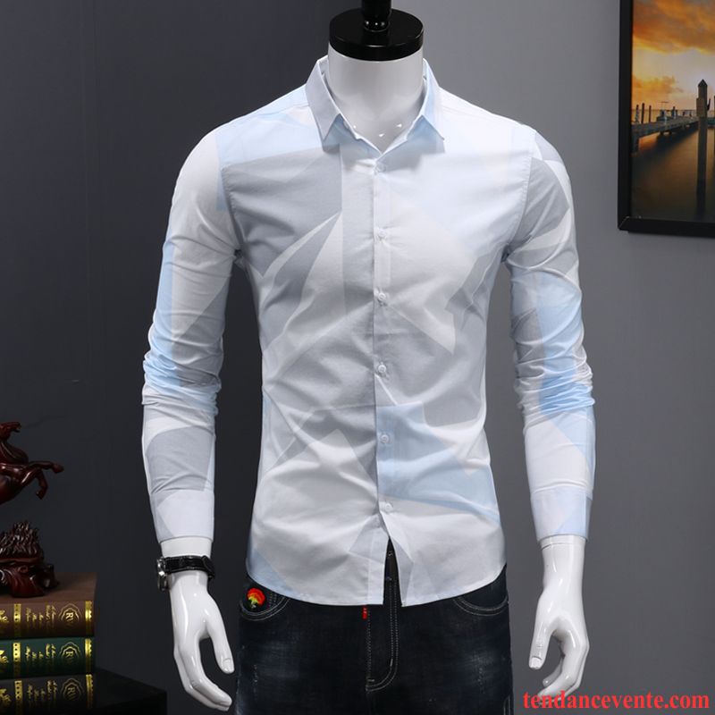 Chemise En Jean Noir Tendance Carreaux Chemise Longues Homme Blanc Décontractée Vert Beau Slim Jeunesse L'automne Chocolat