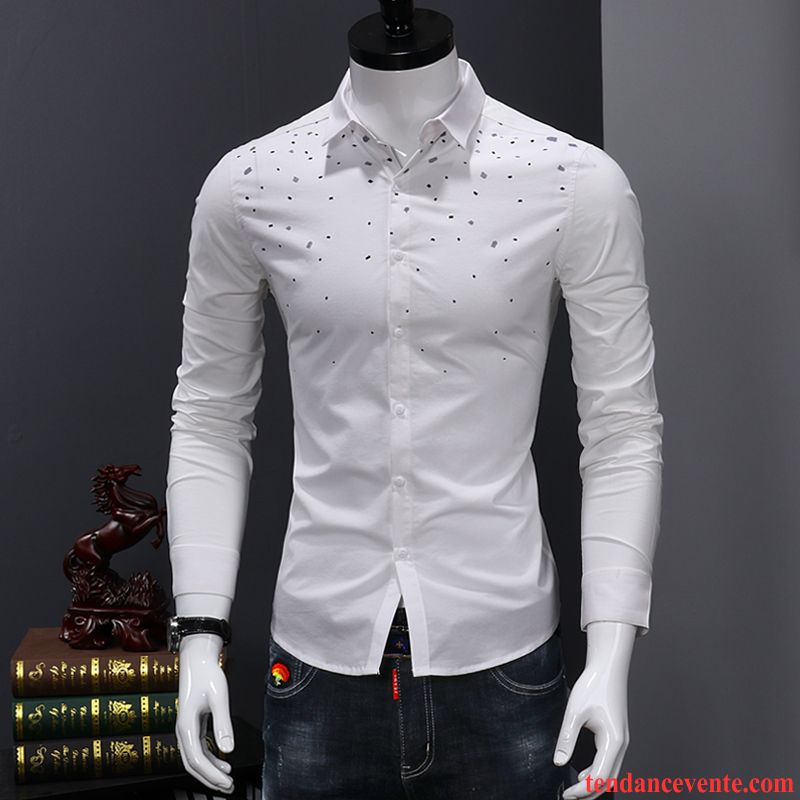 Chemise En Jean Noir Tendance Carreaux Chemise Longues Homme Blanc Décontractée Vert Beau Slim Jeunesse L'automne Chocolat