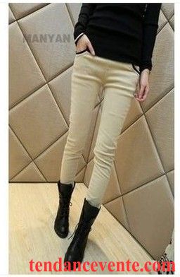 Combinaison Pantalon Large Femme Tendance Plus De Velours Maigre L'automne Femme Hiver Outwear Leggings Dessous Lavande