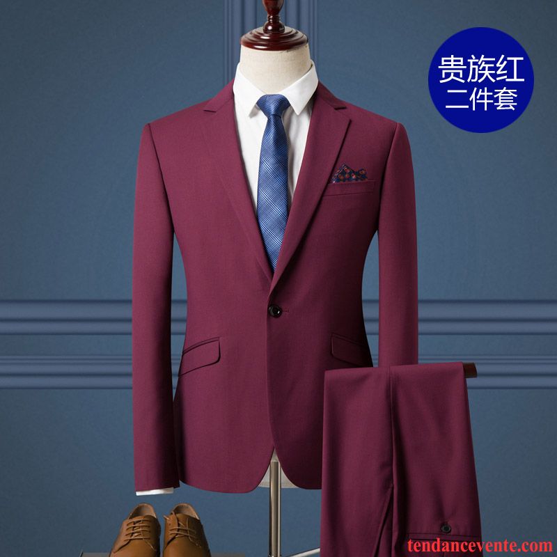 Costume De Mariage Blanc Pour Homme Blazer Mariage Ensemble Homme De Travail Professionnel Slim