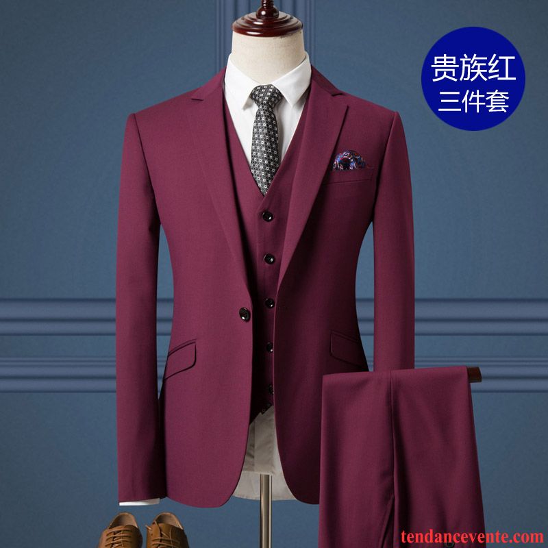 Costume De Mariage Blanc Pour Homme Blazer Mariage Ensemble Homme De Travail Professionnel Slim