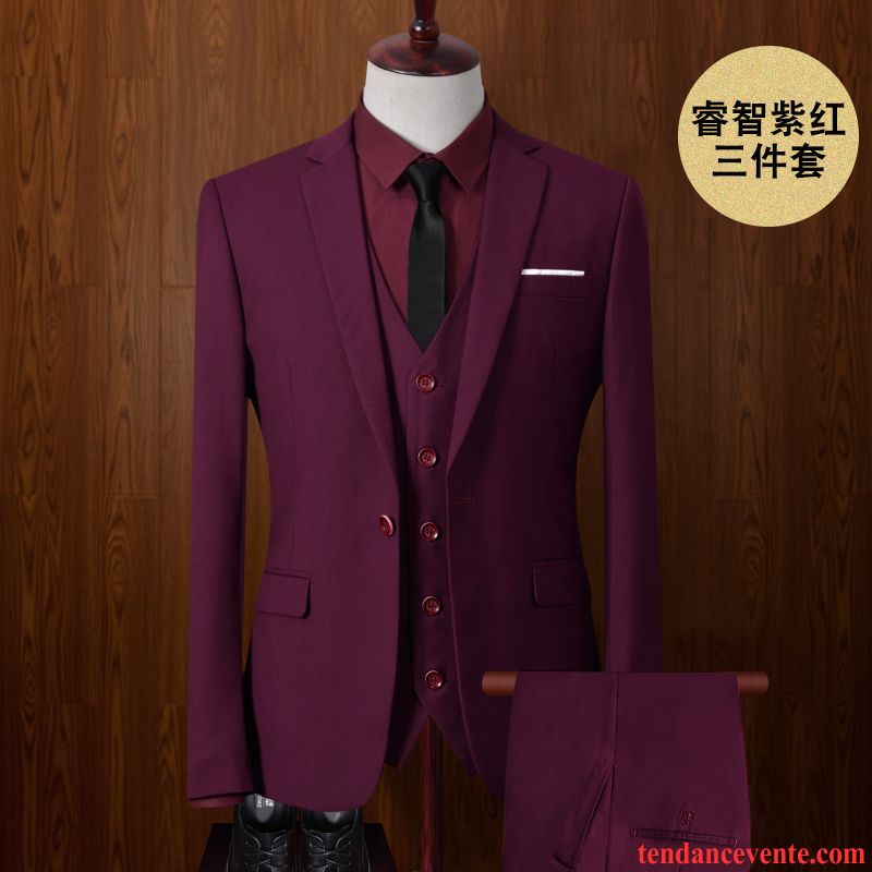 Costume De Mariage Pas Cher Homme Professionnel Blazer Mariage De Travail Ensemble Tomate