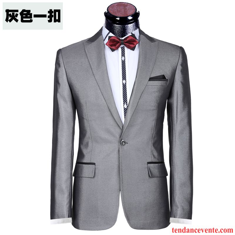 Costume Mariage Sur Mesure Été Costume Slim Homme De Travail Jeunesse Ensemble Mariage L'automne