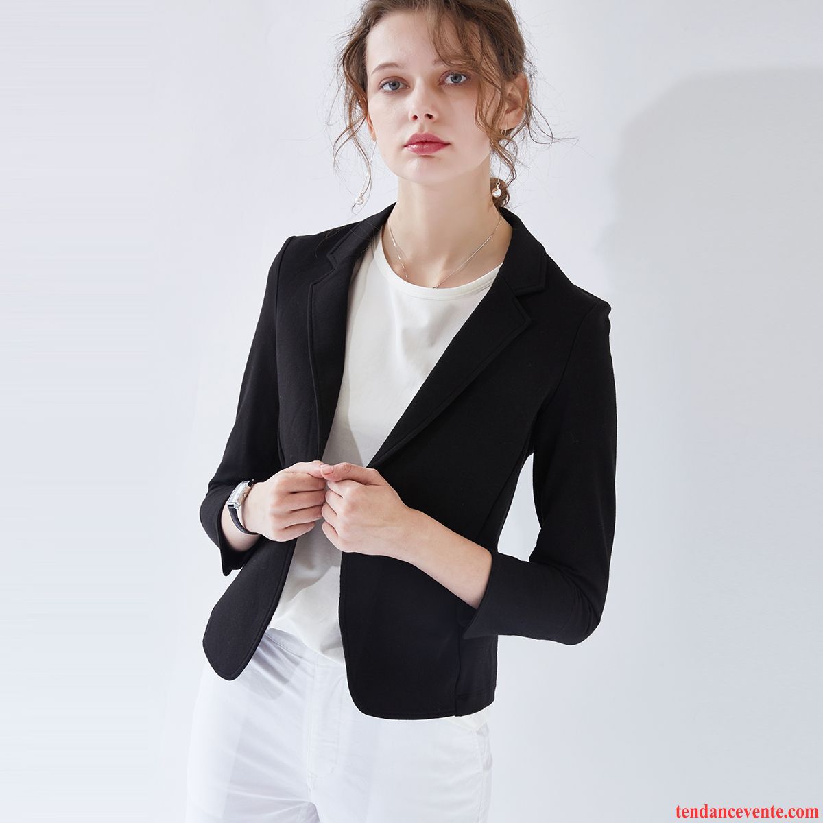 Costumes Blazer Femme Décontractée Matelassé Longues Pardessus Slim