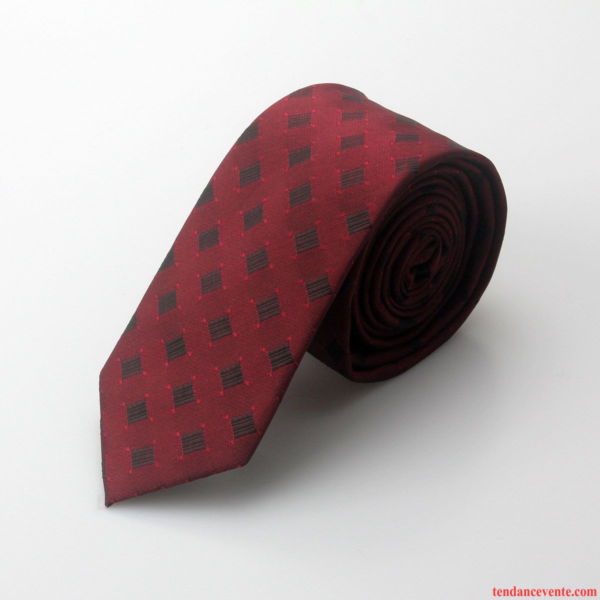 Cravate Homme Le Nouveau Modèle Le Marié Loisir Marier Étroit Rouge
