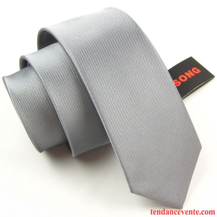 Cravate Homme Étroit Marier Personnalité Boite Cadeau Loisir Le Marié Pure Noir Or