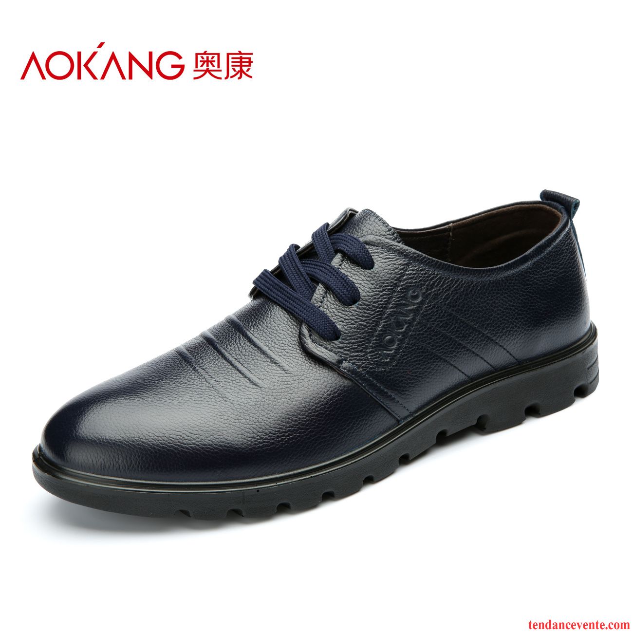 Derbies Cuir Noir Homme Tendance Printemps Laçage Angleterre Bout Rond Tous Les Assortis Cuir Véritable Jeunesse Homme Décontractée Entreprise Lawngreen