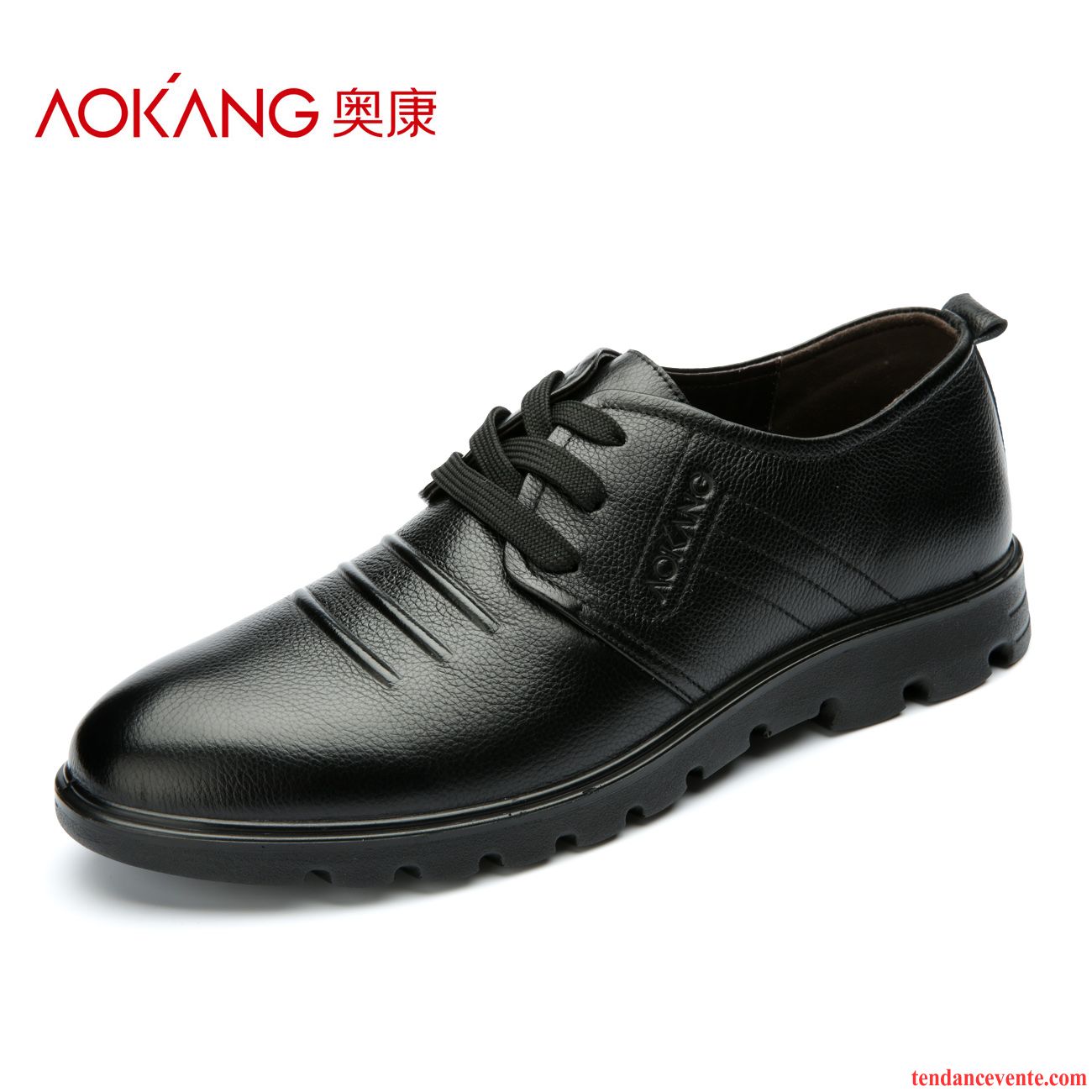 Derbies Cuir Noir Homme Tendance Printemps Laçage Angleterre Bout Rond Tous Les Assortis Cuir Véritable Jeunesse Homme Décontractée Entreprise Lawngreen