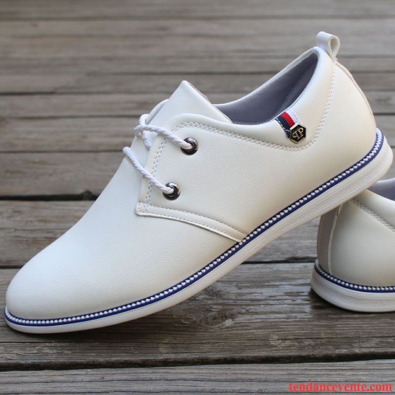 Derbies Cuir Soldes Printemps Homme Angleterre Jeunesse Tendance Blanc Décontractée Tous Les Assortis Saumon