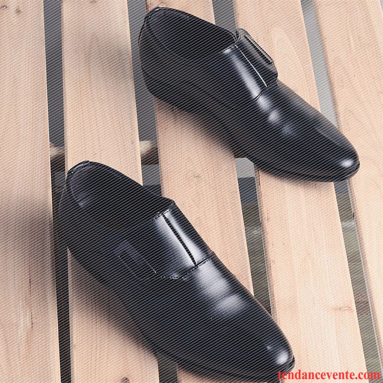 Derbies De Vente De Chaussures Décontractée Pointe Pointue Tendance Entreprise Homme Angleterre Fermeture Éclair