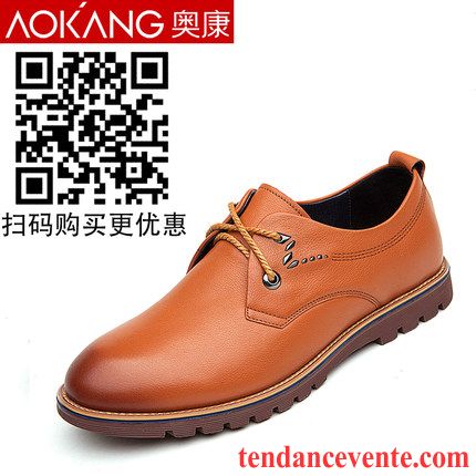 Derbies En Cuir Homme Pas Cher Décontractée Homme Printemps Angleterre Cuir Véritable Jeunesse Semelle Doux Tendance Azur