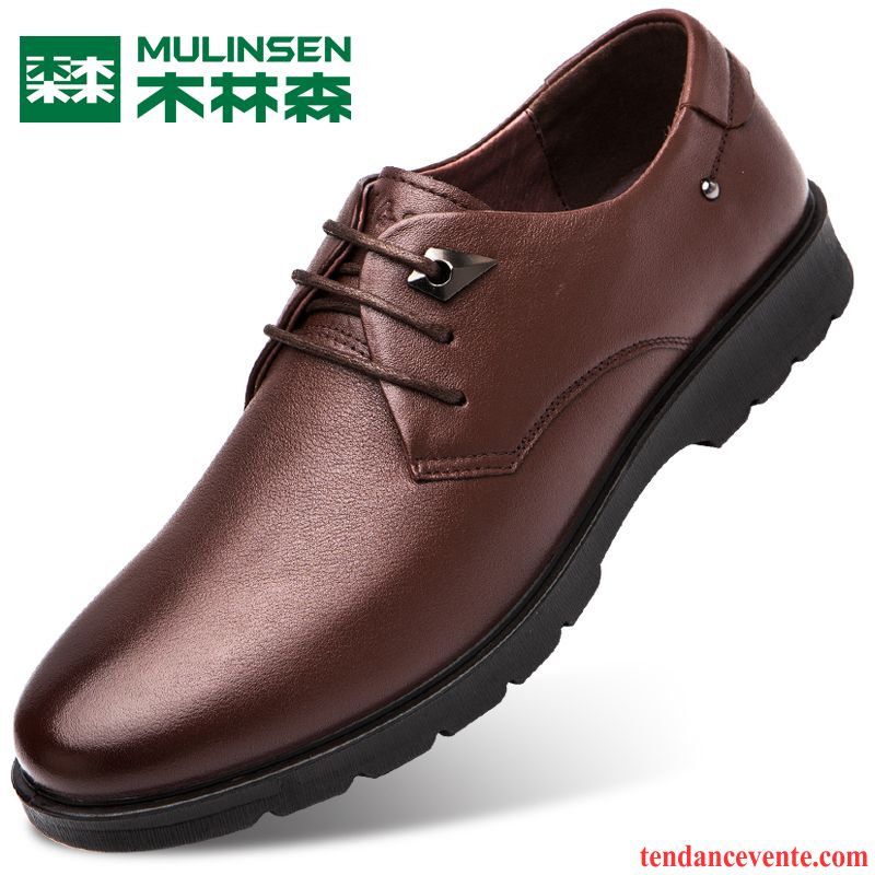 Derbies En Cuir Homme Pas Cher Entreprise Authentique Homme Basse Décontractée Cuir Véritable Printemps