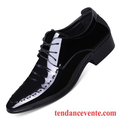 Derbies En Cuir Pour Homme Entreprise Pointe Pointue Hiver Décontractée Homme Printemps Angleterre Tendance Jeunesse Or Pas Cher