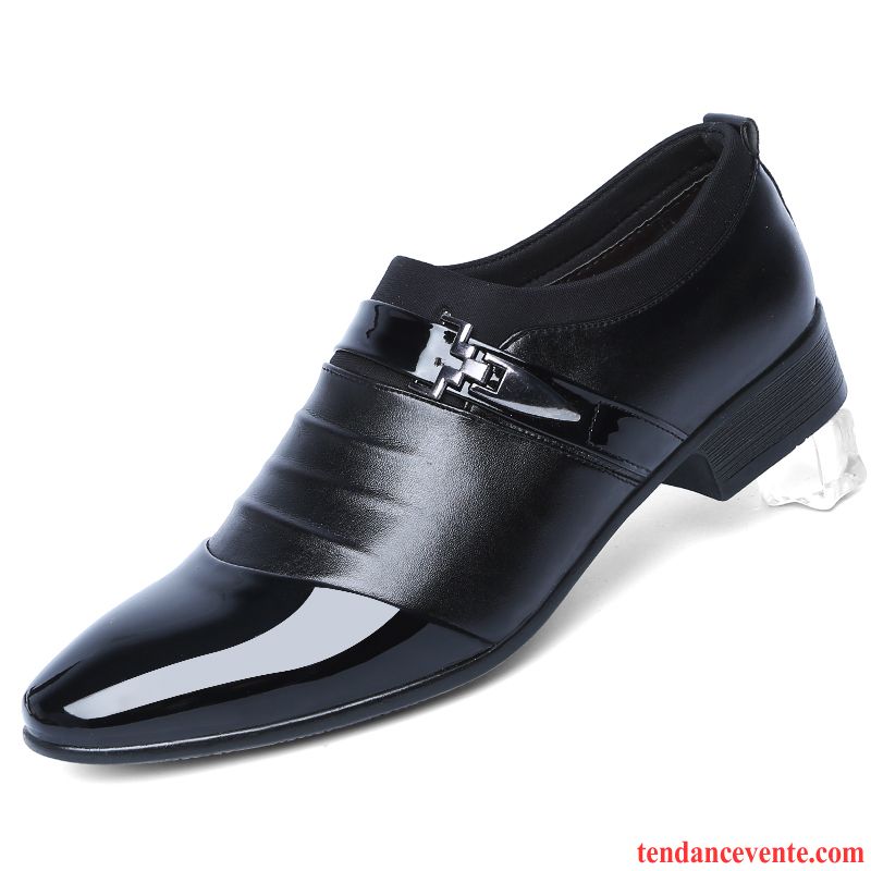 Derbies En Cuir Pour Homme Entreprise Pointe Pointue Hiver Décontractée Homme Printemps Angleterre Tendance Jeunesse Or Pas Cher