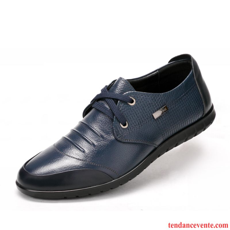 Derbies En Daim Homme En Cuir Laçage Angleterre Décontractée Homme Printemps Cuir Véritable Rose Pas Cher