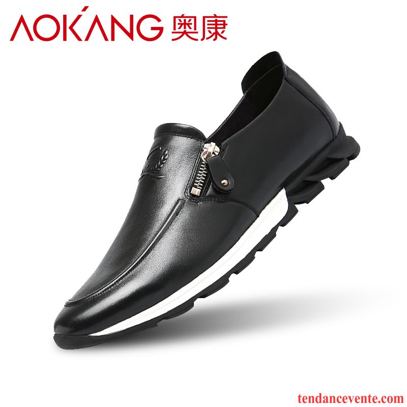 Derbies En Daim Homme Printemps Tendance Paresseux Sport Homme Cuir Véritable Angleterre Décontractée Chaussures De Running