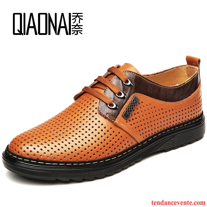 Derbies En Ligne Homme Décontractée Entreprise Augmenté Printemps Tendance Plus De Velours Cuir Véritable Homme Hiver