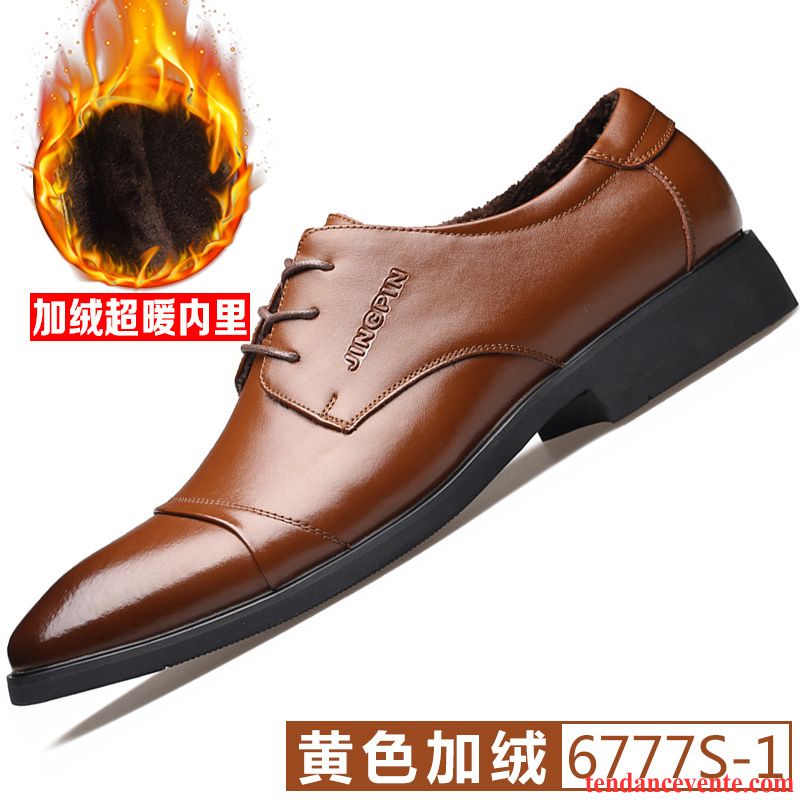 Derbies Hautes Cuir Homme Homme Pointe Pointue Laçage Angleterre Cuir Véritable Décontractée Printemps Respirant Entreprise Lavande