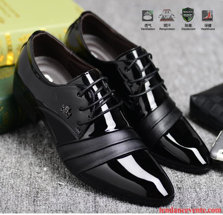 Derbies Homme En Cuir Pas Cher Hiver Entreprise Pointe Pointue Décontractée Homme Plus De Velours Chaussures En Coton Tendance Chaussures De Mariage