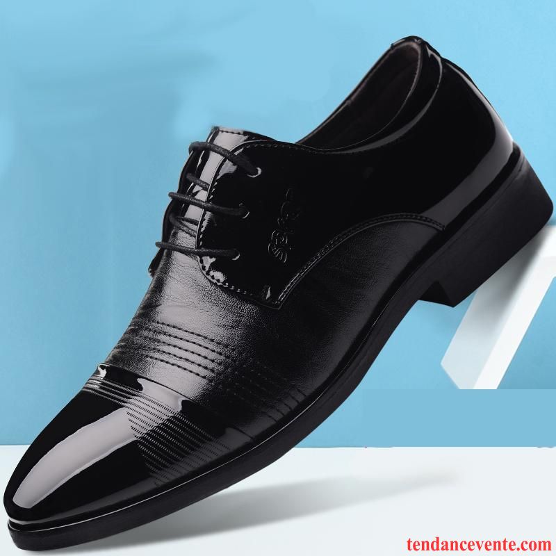 Derbies Homme En Cuir Pas Cher Hiver Entreprise Pointe Pointue Décontractée Homme Plus De Velours Chaussures En Coton Tendance Chaussures De Mariage