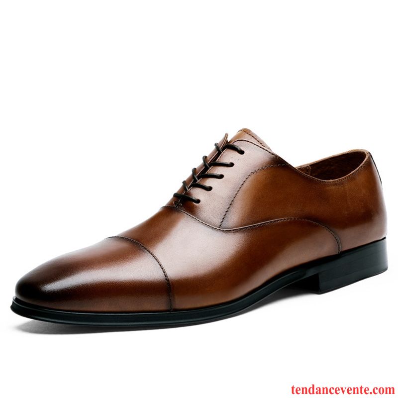 Derbies Homme Entreprise Mariée Taillissime Cuir Véritable Décontractée Brun