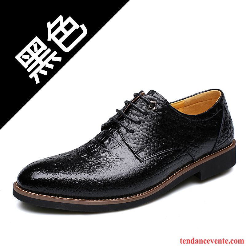 Derbies Homme Hiver Décontractée Chaussures En Coton Plus De Velours Tendance Renforcé Noir