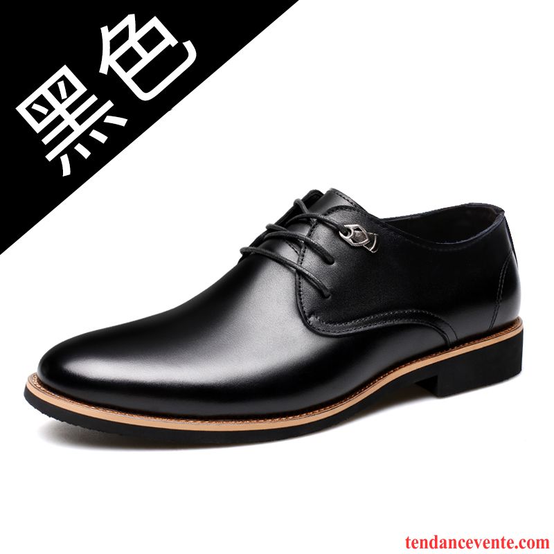 Derbies Homme Hiver Décontractée Chaussures En Coton Plus De Velours Tendance Renforcé Noir