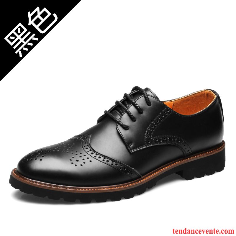 Derbies Homme Hiver Décontractée Chaussures En Coton Plus De Velours Tendance Renforcé Noir