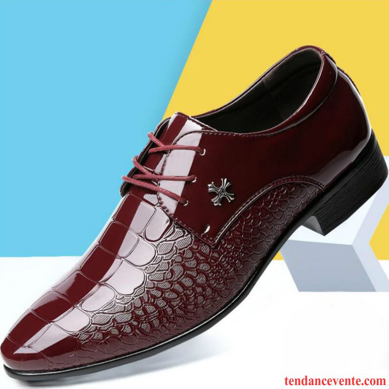 Derbies Homme Printemps Angleterre Décontractée Entreprise Jeunesse Blanc Noir