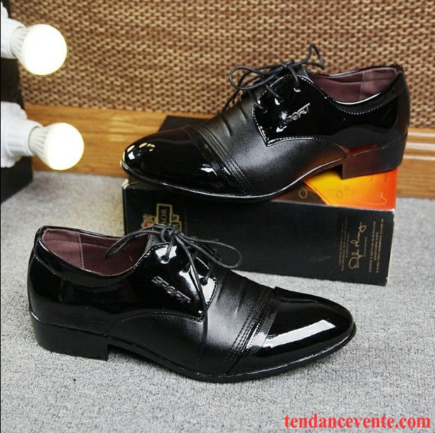 Derbies Homme Printemps Angleterre Décontractée Entreprise Jeunesse Blanc Noir