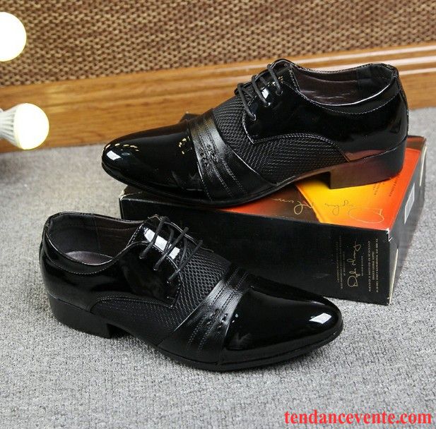 Derbies Homme Printemps Angleterre Décontractée Entreprise Jeunesse Blanc Noir