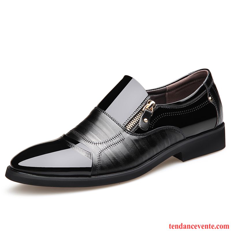 Derbies Homme Taillissime Slip-on Printemps Cuir Véritable Décontractée Semelle Doux Gris