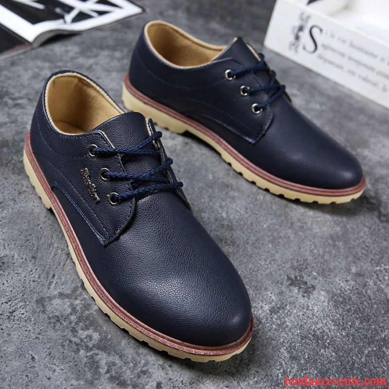 Derbies Homme Tendance Printemps Entreprise Décontractée Respirant Noir