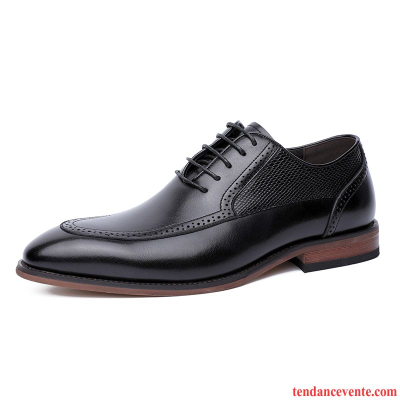 Derbies Homme Tendance Respirant Entreprise Mariée Angleterre Tous Les Assortis Brun