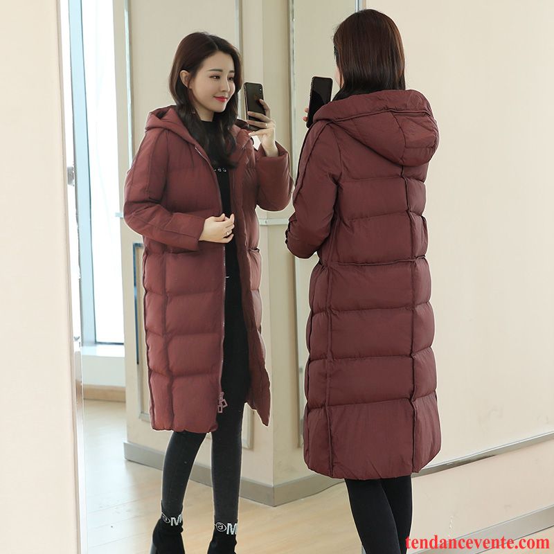 Doudoune Col Fourrure Pour Femme Slim Noir Taillissime Manteau En Coton Matelassée Renforcé Pardessus Femme Hiver Longue