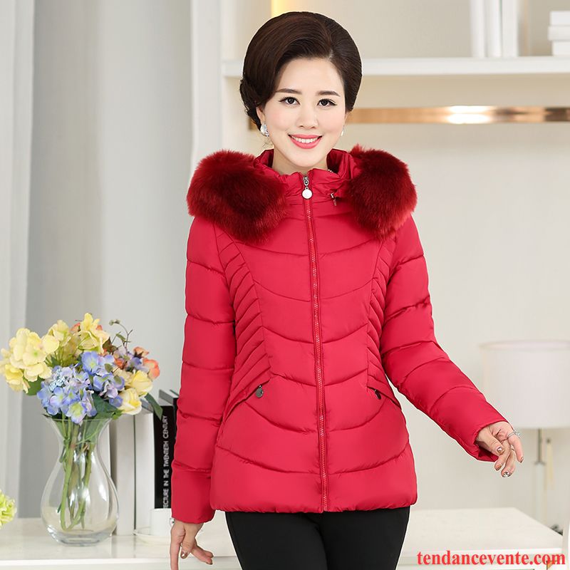 Doudoune Femme A Capuche Pas Cher Matelassé Dame Matelassée Pardessus Manteau En Coton Femme Vêtements D'hiver Court Renforcé Pas Cher