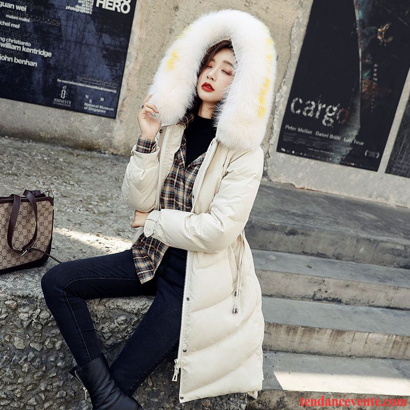 Doudoune Femme Baggy Tendance Confortable Hiver Tempérament Longue Blanc