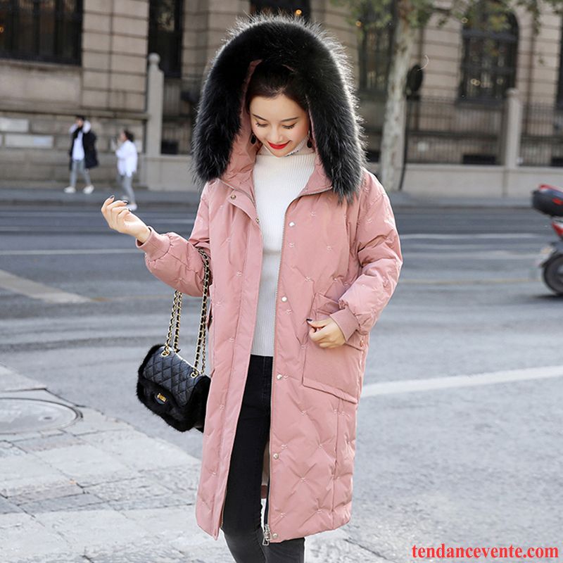 Doudoune Femme Renforcé Hiver L'automne Tendance Manteau En Coton Longue