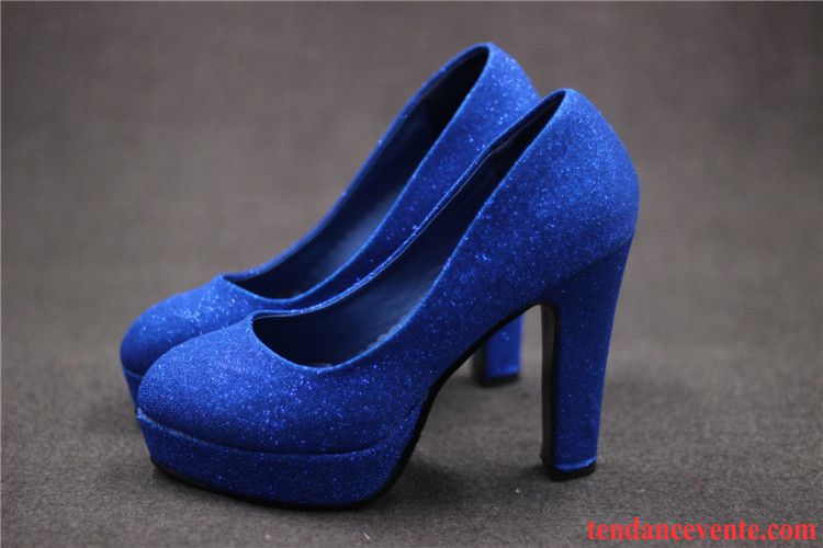 Escarpins Sport Femme Femme Mariée Bleu Rouge Vert Talons Hauts Pas Cher