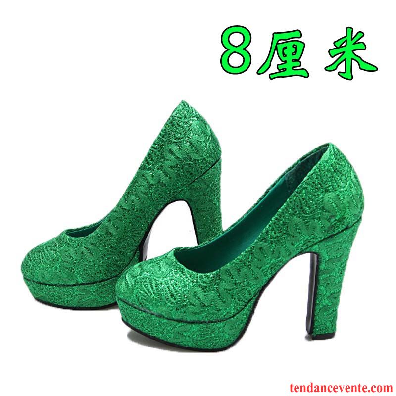 Escarpins Vernis Beige Chaussures De Mariage Femme Mariée Rouge Vert Dentelle Sexy Derbies Bisque Pas Cher