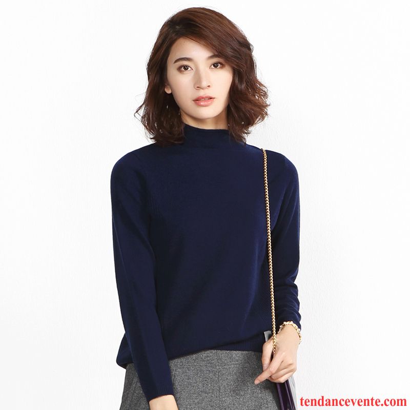 Gilet Long Pour Femme Décontractée Hiver Pull Pullovers Haut Court Tricots En Maille La Laine Pur Femme L'automne